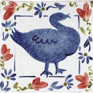 Hand painted Tiles - Birds & Flowers - Tiles of Stow
