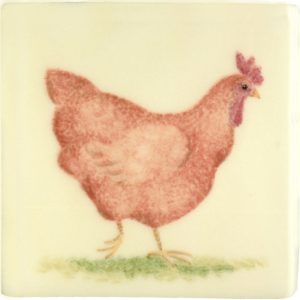 Hand painted Tiles - Rhode Island Red - Tiles of Stow