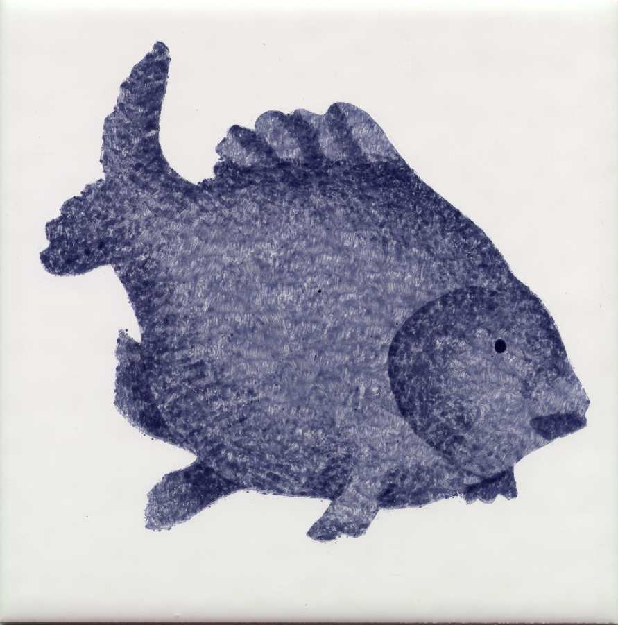 Hand painted Tiles - Fruits de Mer - Tiles of Stow