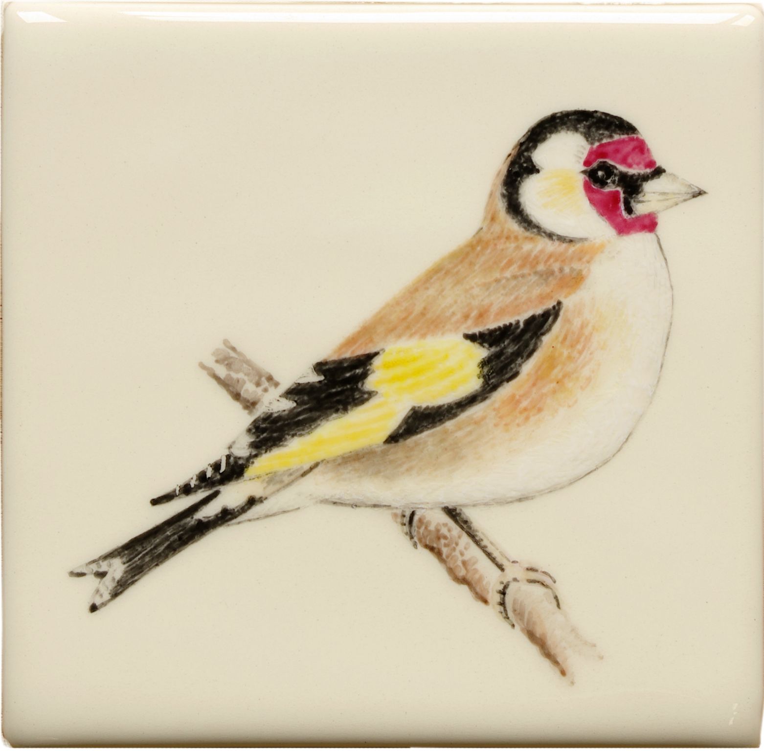 Hand painted Tiles - Goldfinch - Tiles of Stow