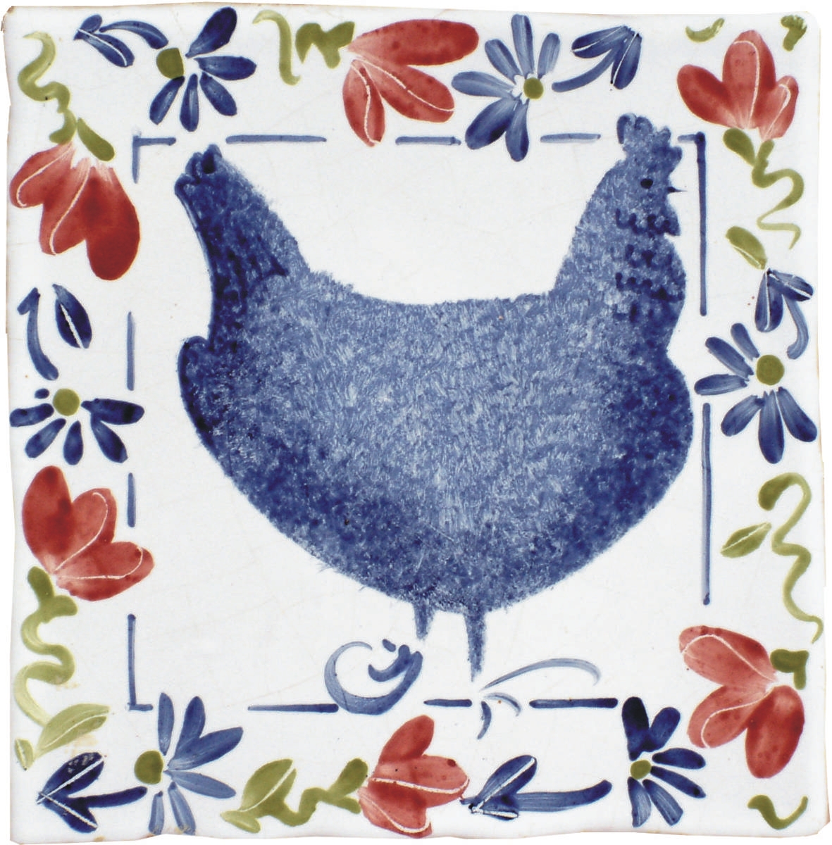Hand painted Tiles - Birds & Flowers - Tiles of Stow