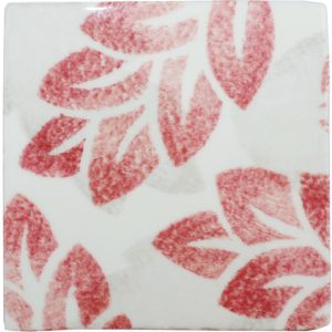 Hand Stenciled Tiles - Jacquard Leaf - Tiles of Stow