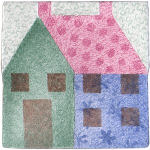 Hand Stenciled Tiles - Patchwork - Tiles of Stow