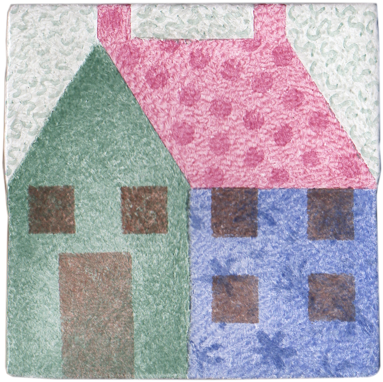 Hand Stenciled Tiles - Patchwork - Tiles of Stow