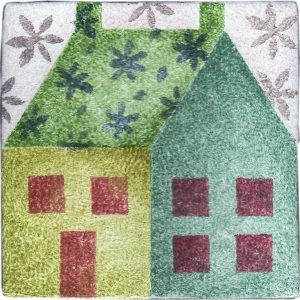 Hand Stenciled Tiles - Patchwork - Tiles of Stow