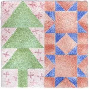 Hand Stenciled Tiles - Patchwork - Tiles of Stow