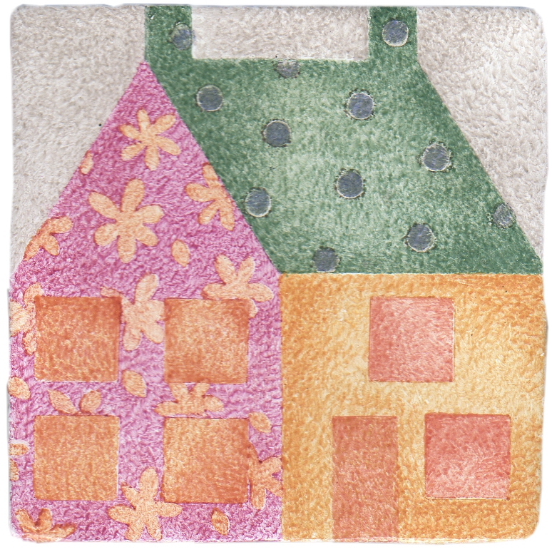 Hand Stenciled Tiles - Patchwork - Tiles of Stow