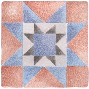 Hand Stenciled Tiles - Patchwork - Tiles of Stow