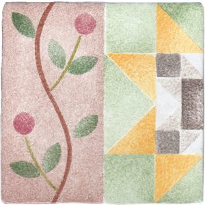 Hand Stenciled Tiles - Patchwork - Tiles of Stow