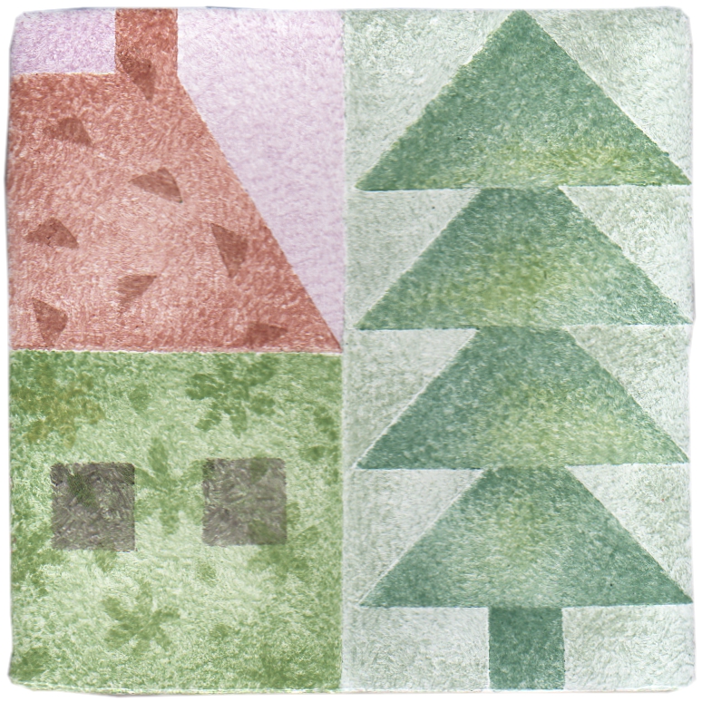 Hand Stenciled Tiles - Patchwork - Tiles of Stow