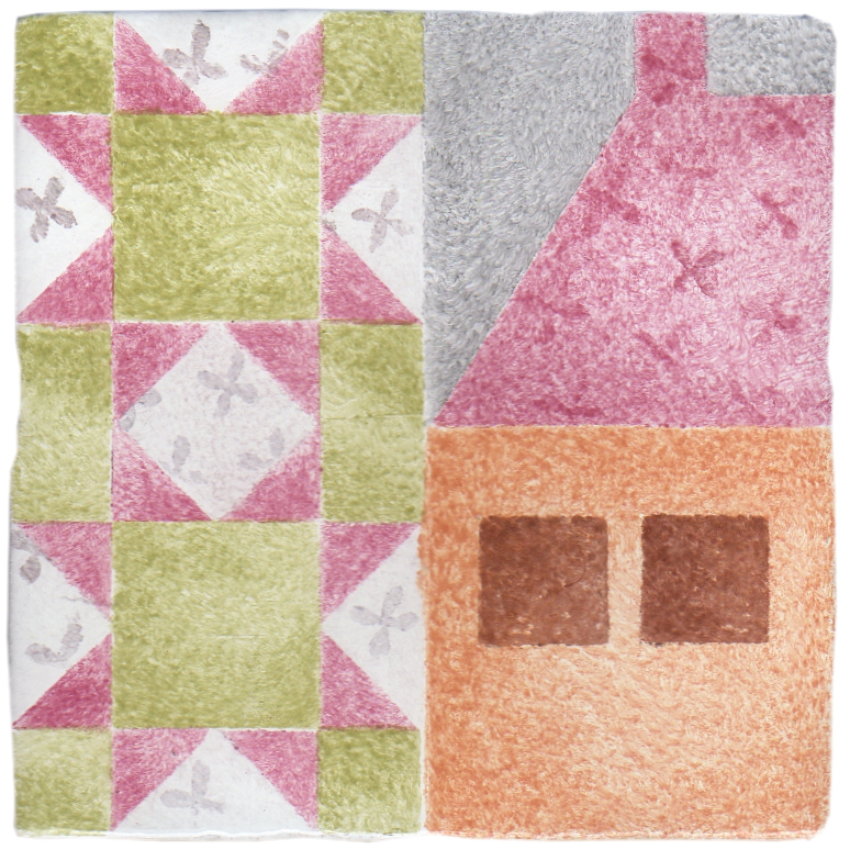 Hand Stenciled Tiles - Patchwork - Tiles of Stow