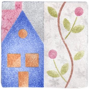 Hand Stenciled Tiles - Patchwork - Tiles of Stow