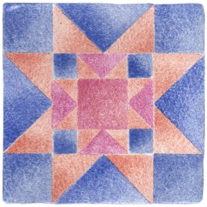 Hand Stenciled Tiles - Patchwork - Tiles of Stow