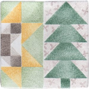 Hand Stenciled Tiles - Patchwork - Tiles of Stow