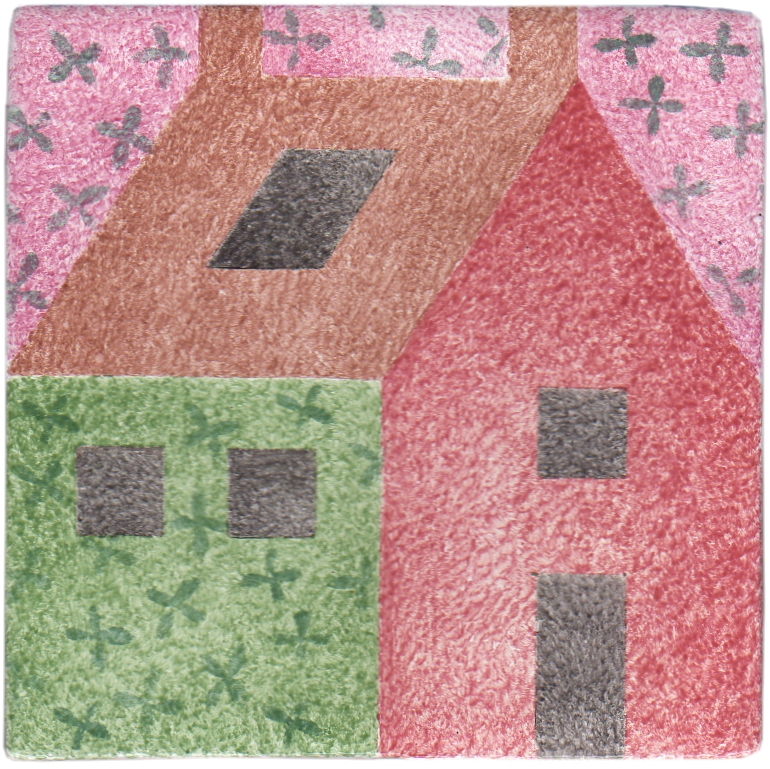 Hand Stenciled Tiles - Patchwork - Tiles of Stow