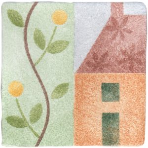 Hand Stenciled Tiles - Patchwork - Tiles of Stow