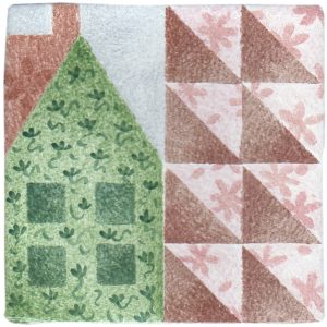 Hand Stenciled Tiles - Patchwork - Tiles of Stow