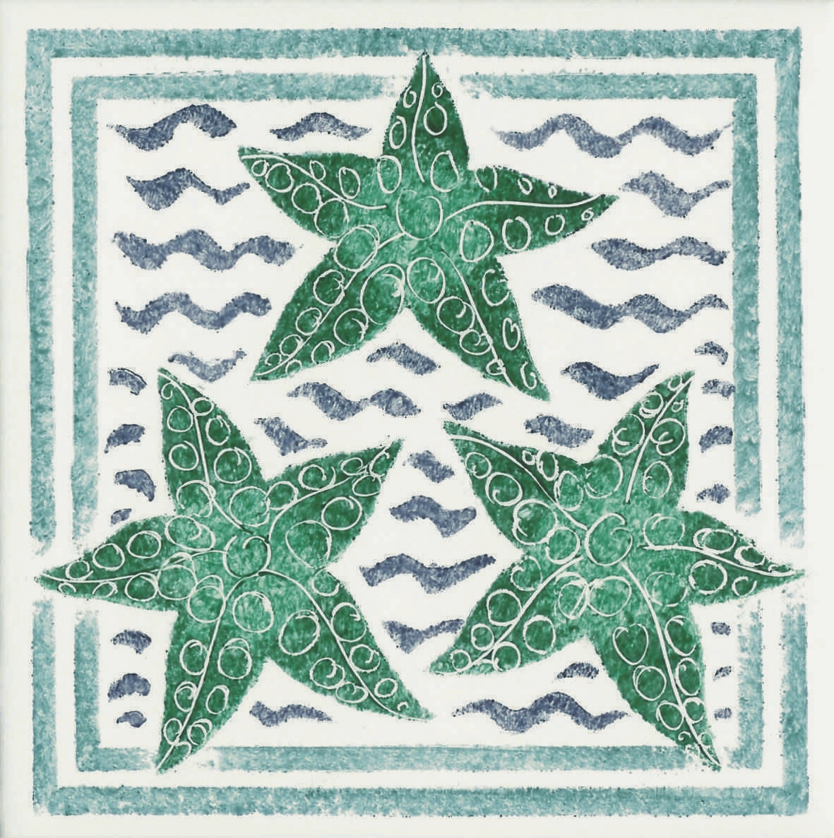 Hand painted Tiles - Marine Life - Tiles of Stow