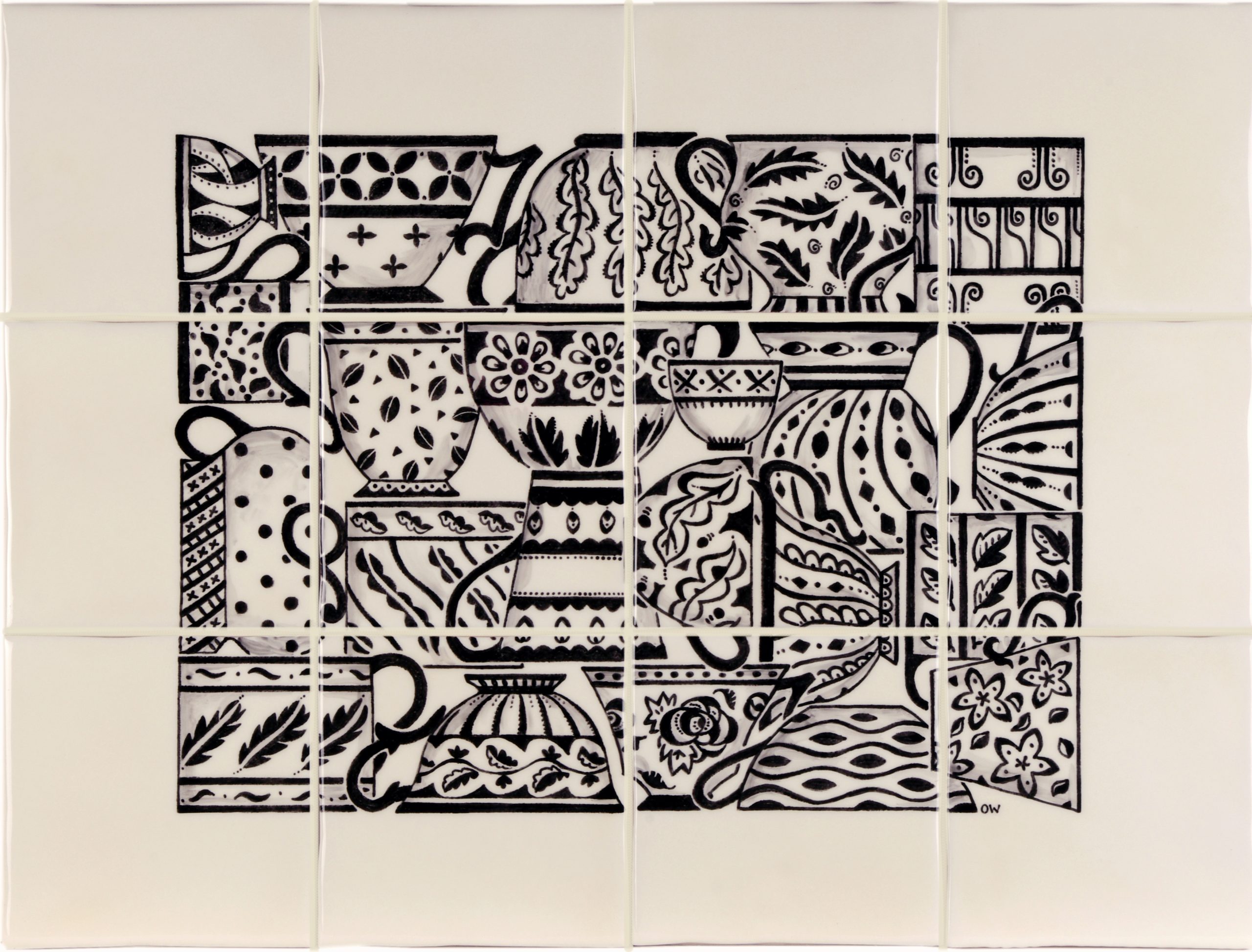 Hand painted Tiles - Tearoom - Tiles of Stow