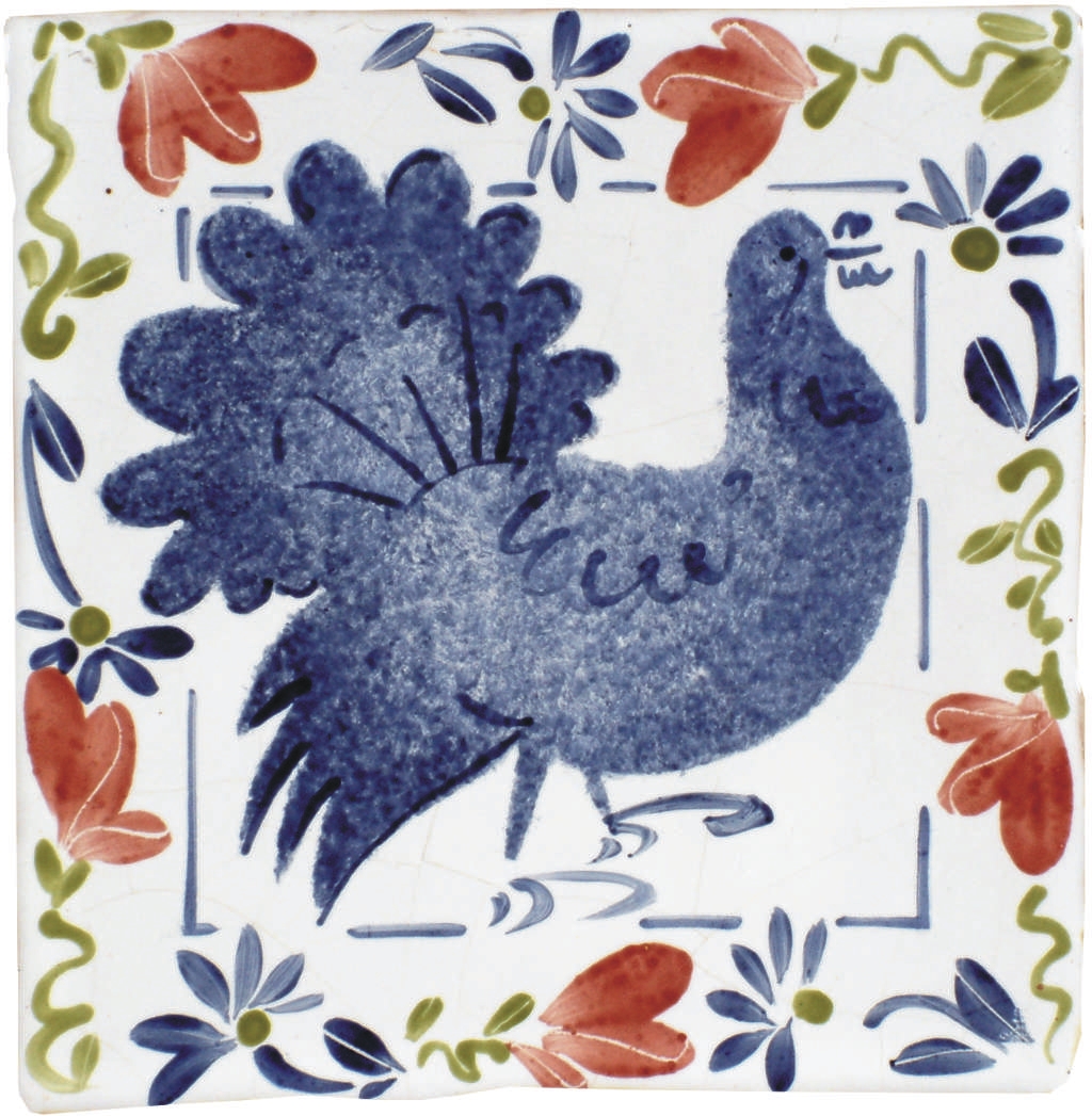 Hand painted Tiles - Birds & Flowers - Tiles of Stow
