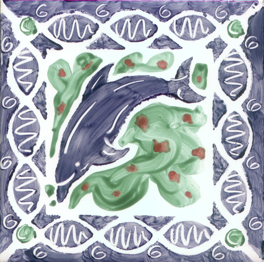 Hand painted Tiles - Seaworld - Tiles of Stow