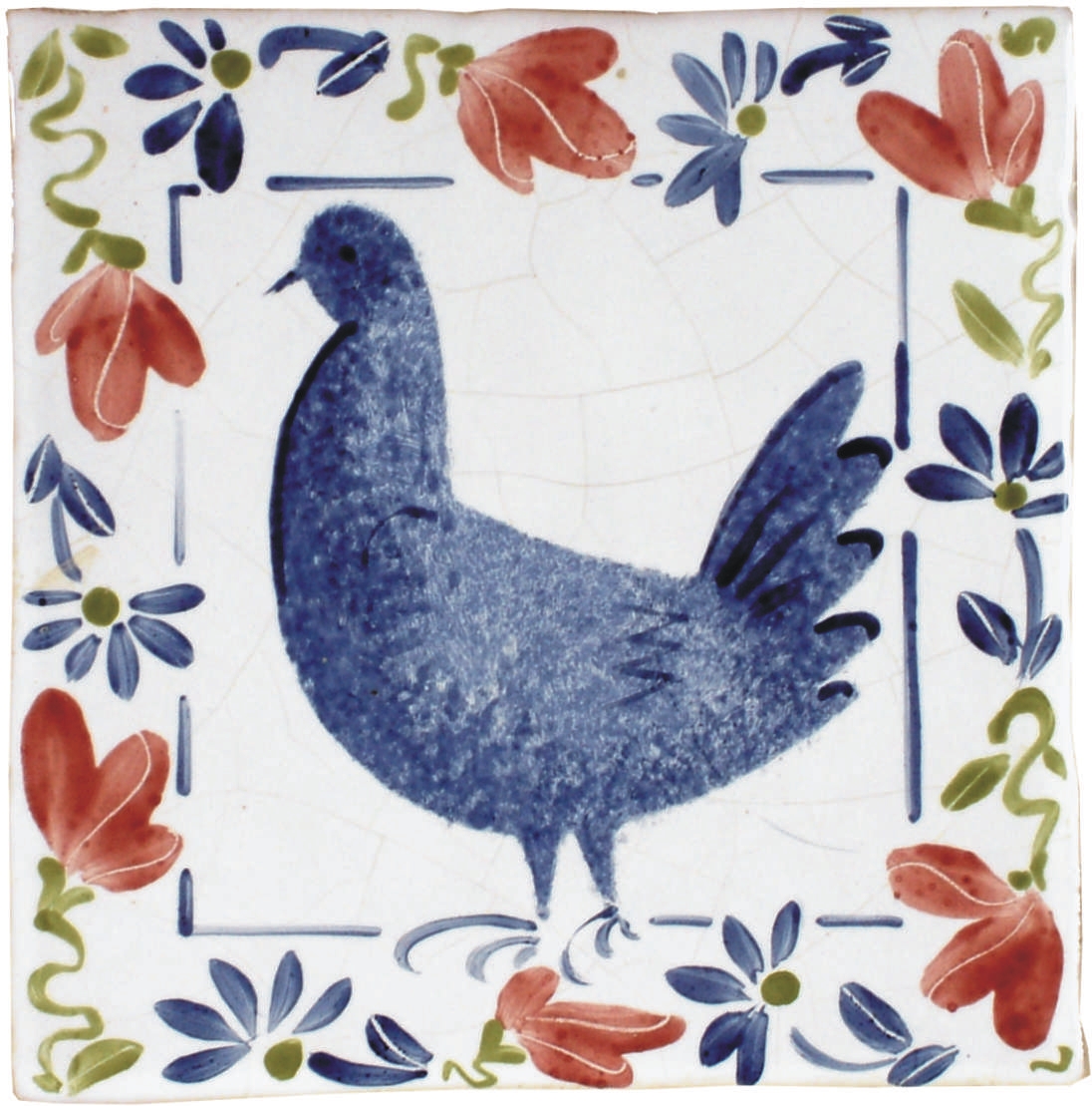 Hand painted Tiles - Birds & Flowers - Tiles of Stow