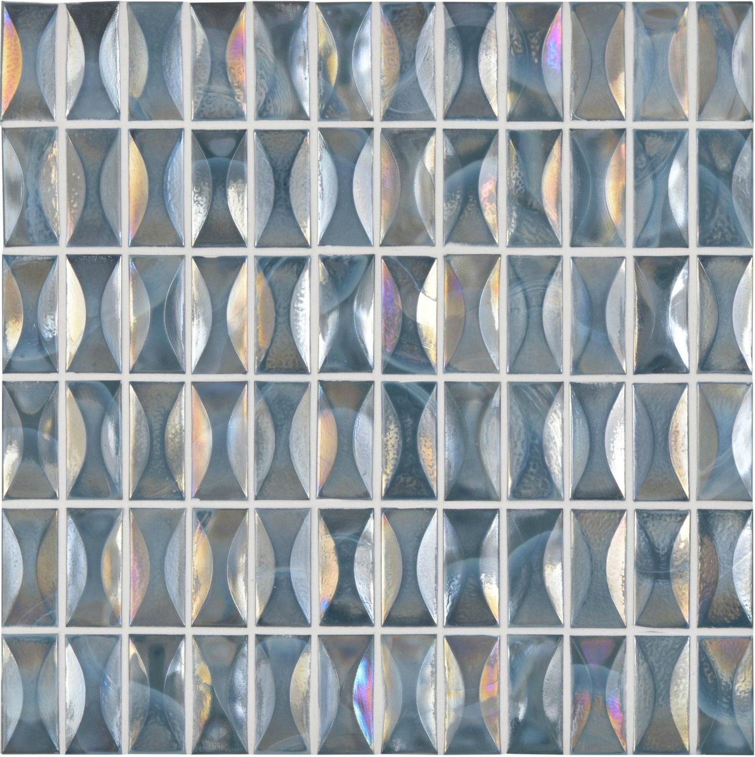 Green Mosaics - Beryl Glass Iridescent Mosaic