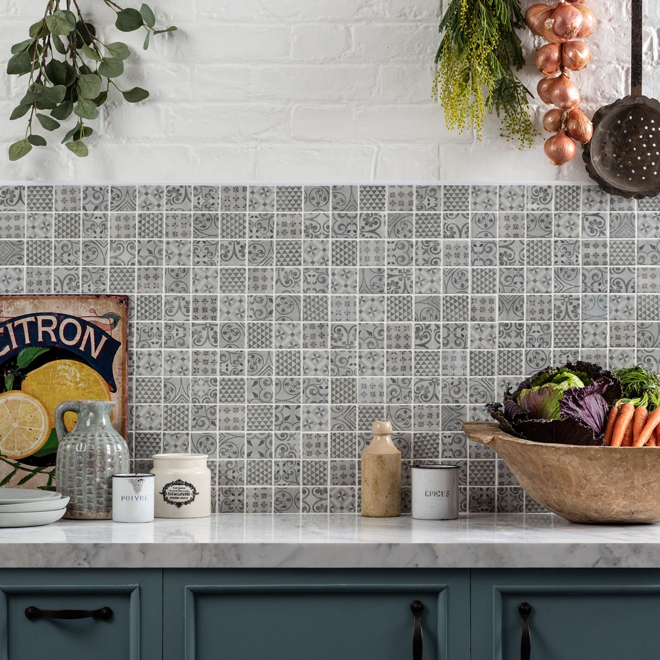 Grey and Black Mosaics - Bohemia Recycled Glass Mosaic - Image 2