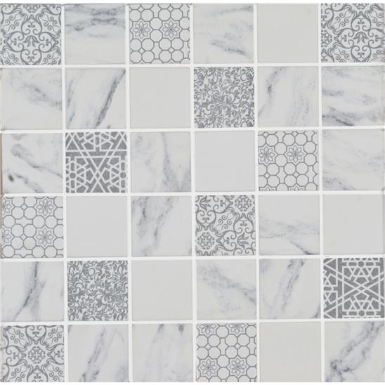 Grey and Black Mosaics - Bohemia Recycled Glass Mosaic