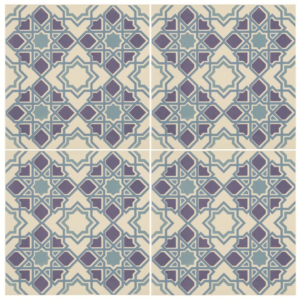Odyssey - Bolero Light/Dark Blue on Chalk - Image 3