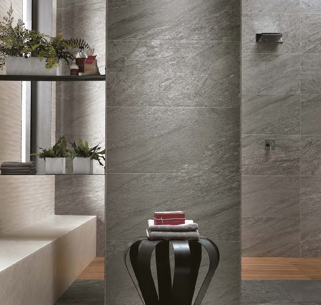 Porcelain Floor Tiles - Bravestone Grey 60x30 - Image 2