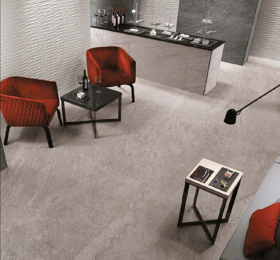 Porcelain Floor Tiles - Bravestone Pearl 60x60 - Image 2