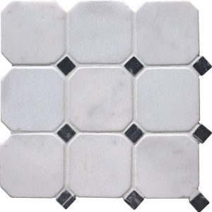 Stone Mosaics - Venetian Mosaics White Octagon 10