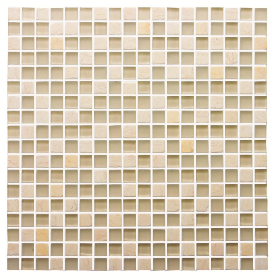 Cream & Brown Mosaics - Golpo Mixed Materials Mosaic