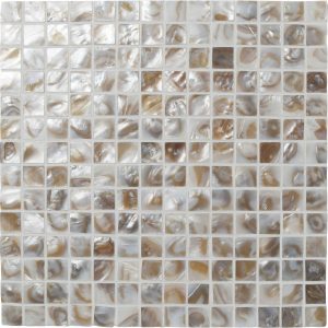 Cream & Brown Mosaics - Grace Shell Mosaic
