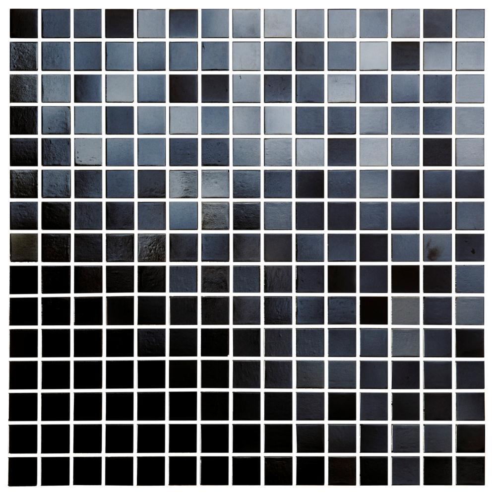Grey and Black Mosaics - Jungfrau Iridescent Glass Mosaic