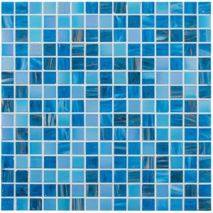 Blue Mosaics - Lagos Gold Fleck Mosaic