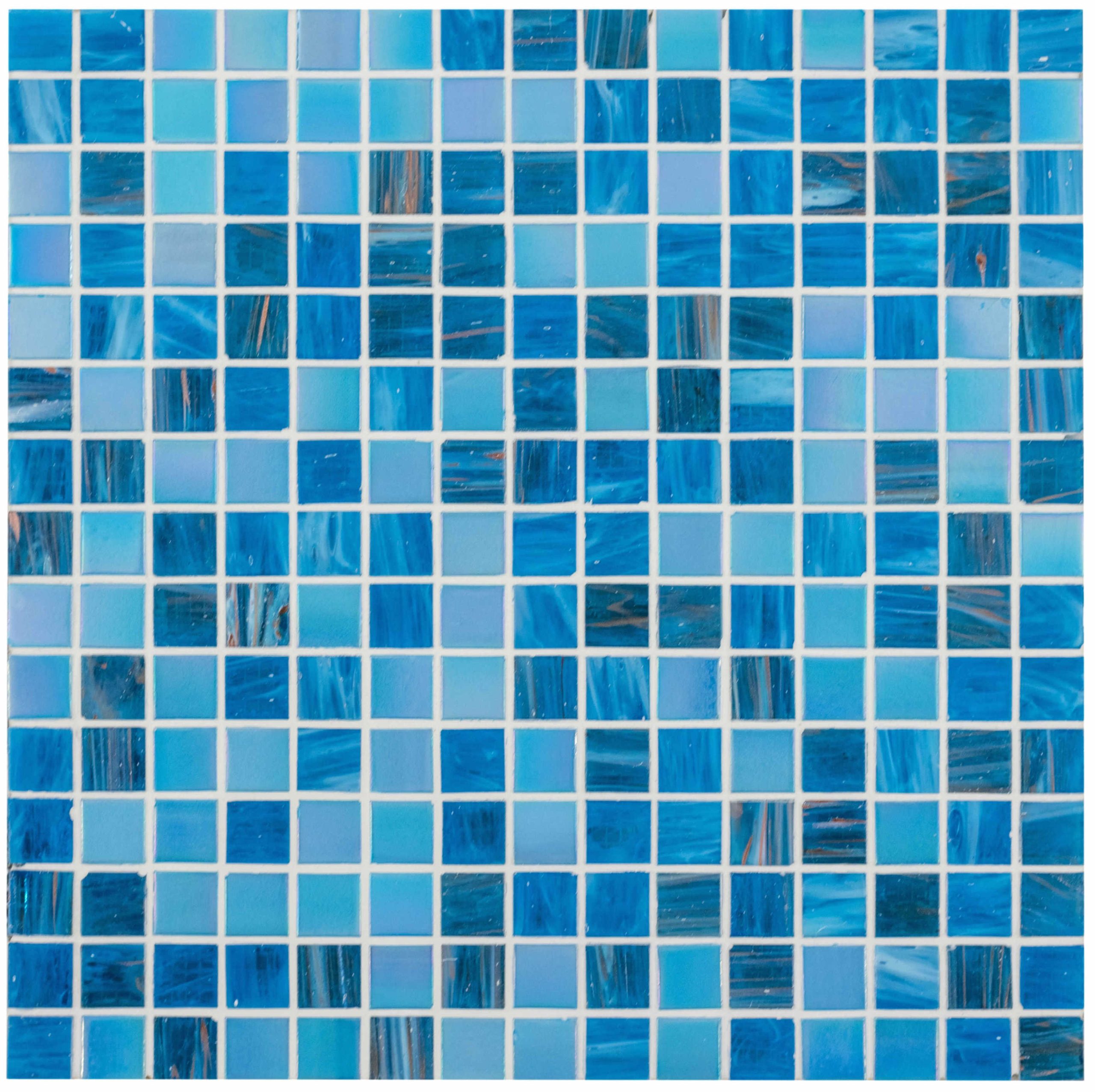 Blue Mosaics - Lagos Gold Fleck Mosaic