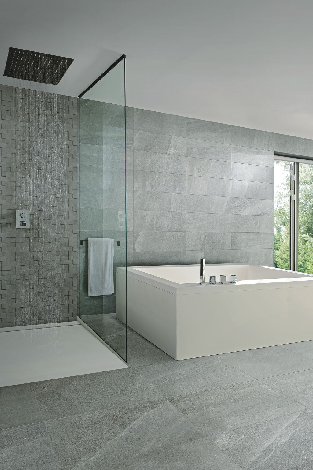 Porcelain Floor Tiles - Lakestone Pearl 60x60 - Image 3
