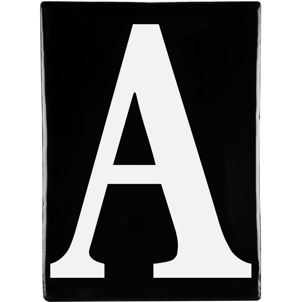 Hand Made Stoneware Letters - A