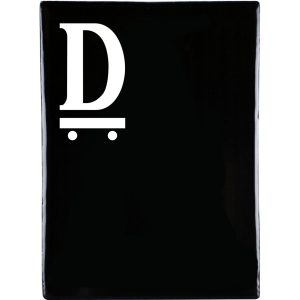 Hand Made Stoneware Letters - Abbreviated "D"