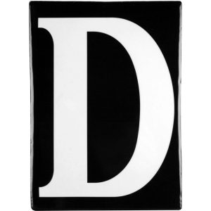 Hand Made Stoneware Letters - D