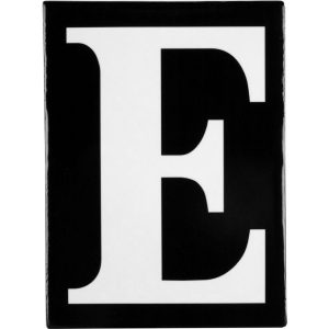 Hand Made Stoneware Letters - E