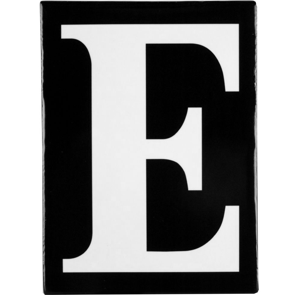 Hand Made Stoneware Letters - E
