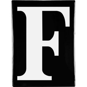 Hand Made Stoneware Letters - F