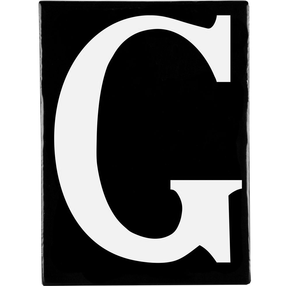 Hand Made Stoneware Letters - G