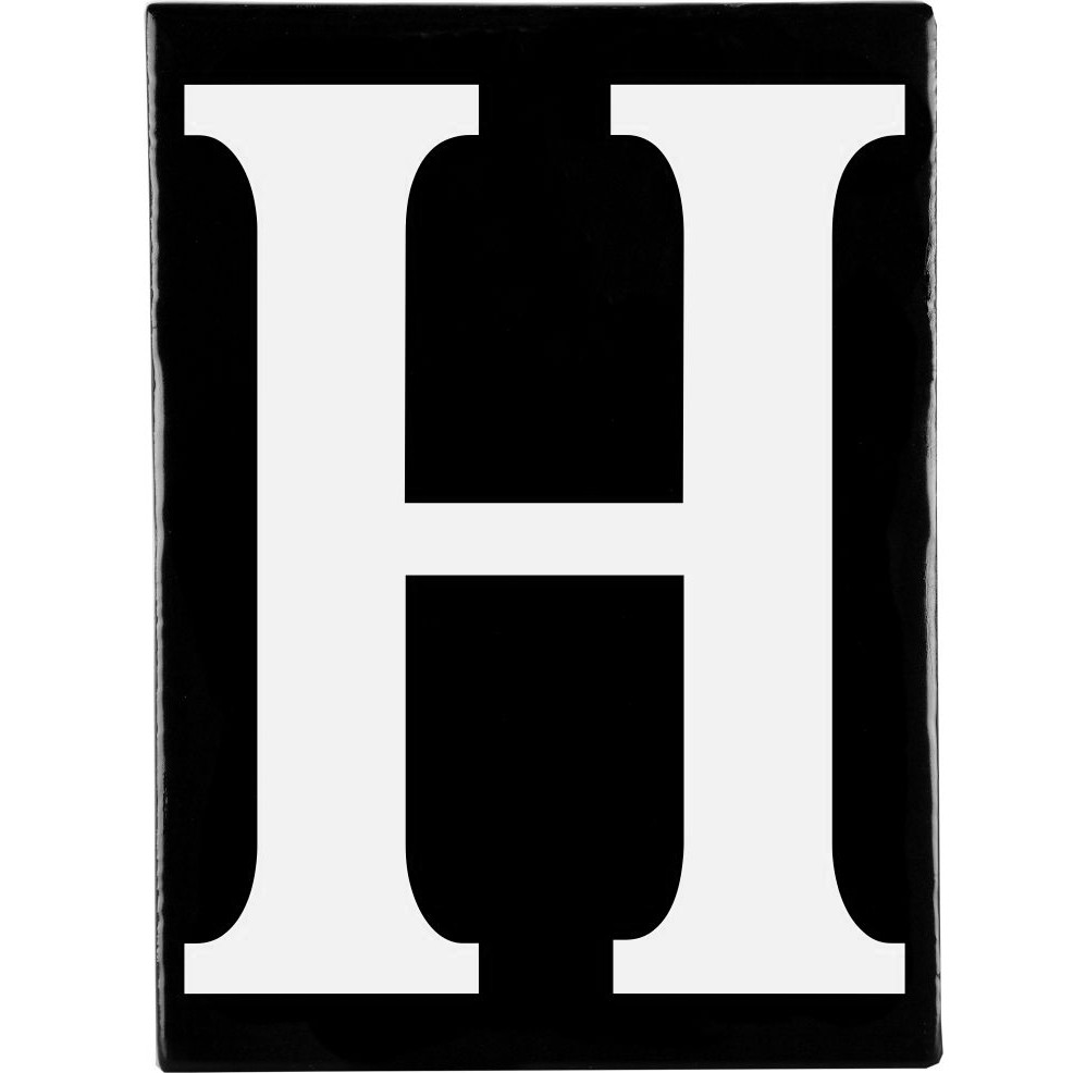 Hand Made Stoneware Letters - H