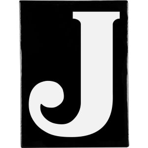 Hand Made Stoneware Letters - J