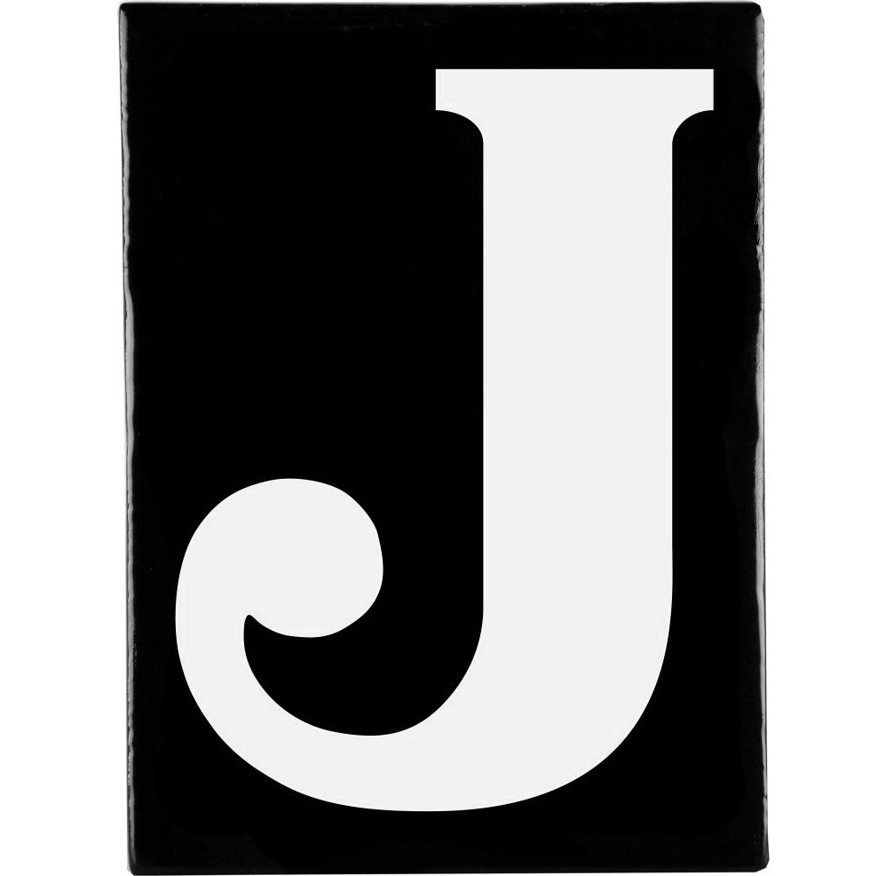 Hand Made Stoneware Letters - J