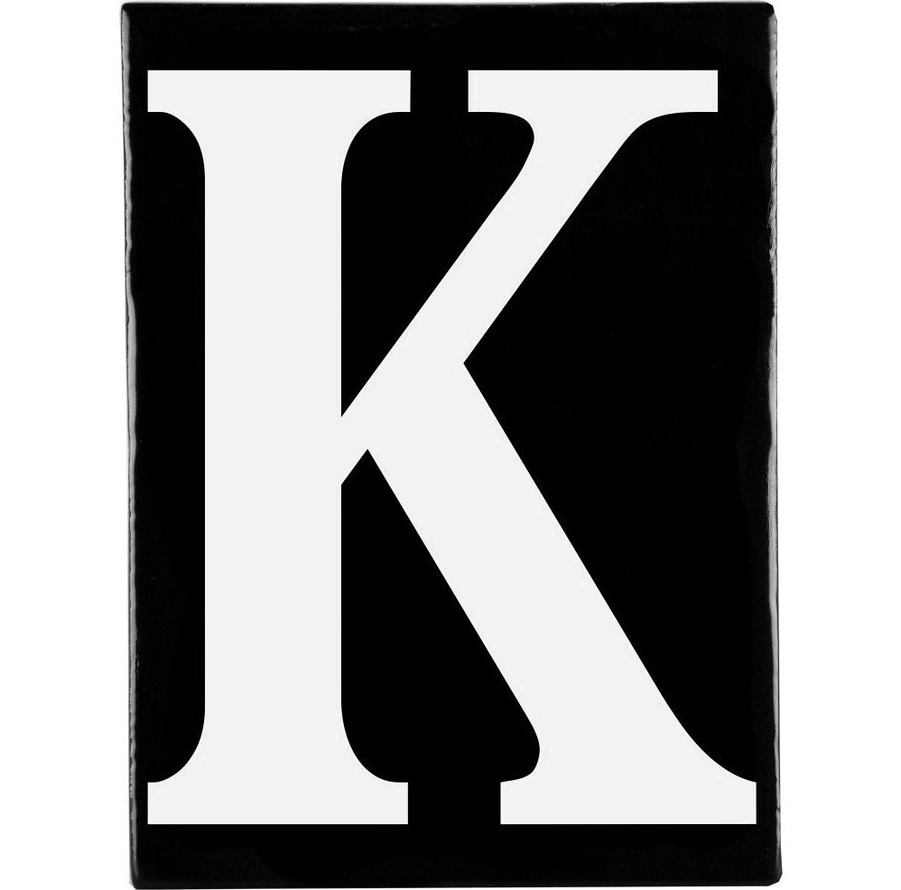 Hand Made Stoneware Letters - K